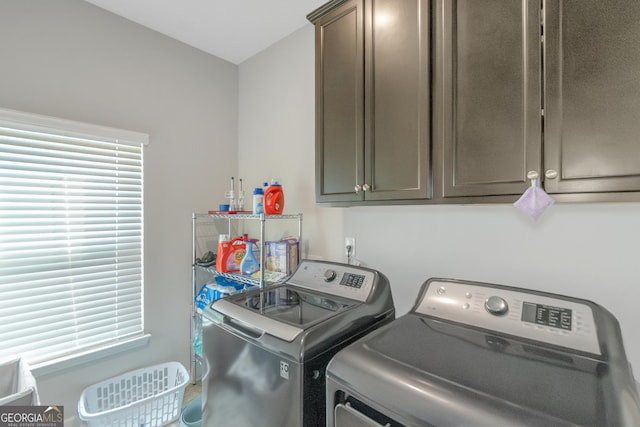 1243 Polk Xing, Mcdonough, GA 30252 - laundry room featuring washer and clothes dryer and cabinet space