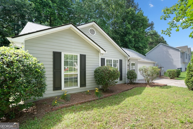 4941 Lighthouse Pointe, Acworth, GA 30101 - single story home with concrete driveway, a front lawn, and a garage