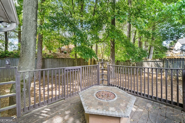 4941 Lighthouse Pointe, Acworth, GA 30101 - wooden terrace featuring a fenced backyard