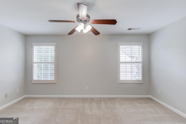 2725 Sedgeview Way, Buford, GA 30519 - unfurnished room with plenty of natural light, ceiling fan, light carpet, and baseboards