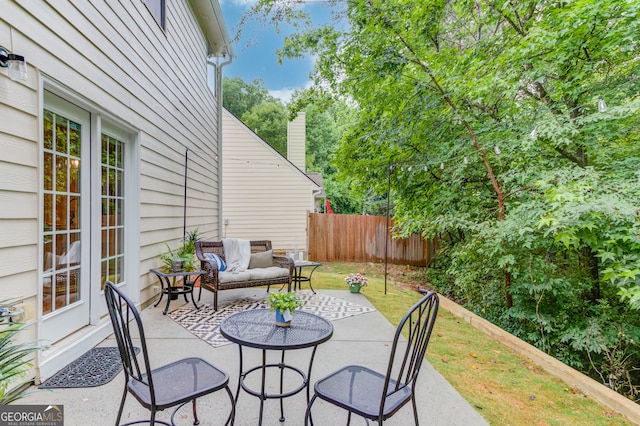 2725 Sedgeview Way, Buford, GA 30519 - view of patio with an outdoor hangout area