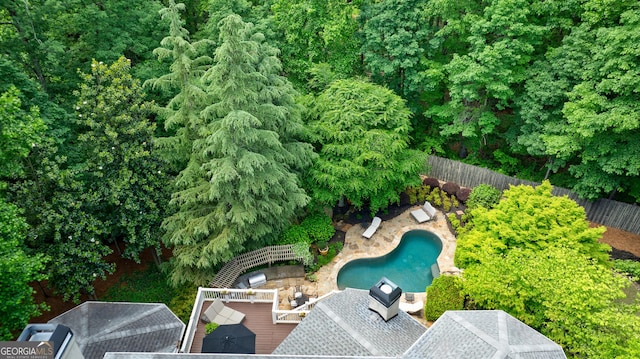 2101 Hunters Green Dr, Lawrenceville, GA 30043 - bird's eye view of a pool