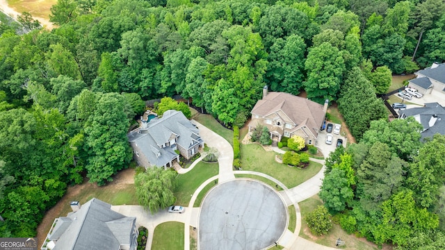 2101 Hunters Green Dr, Lawrenceville, GA 30043 - aerial view of property and surrounding area with nearby suburban area