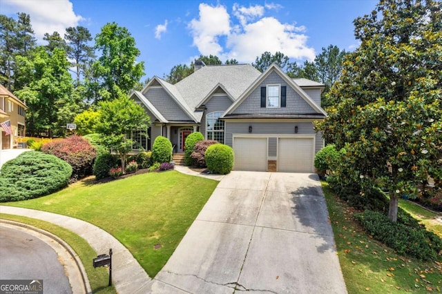 4251 Lantern Hill Dr, Dacula, GA 30019 - craftsman-style home featuring driveway, a garage, and a front lawn
