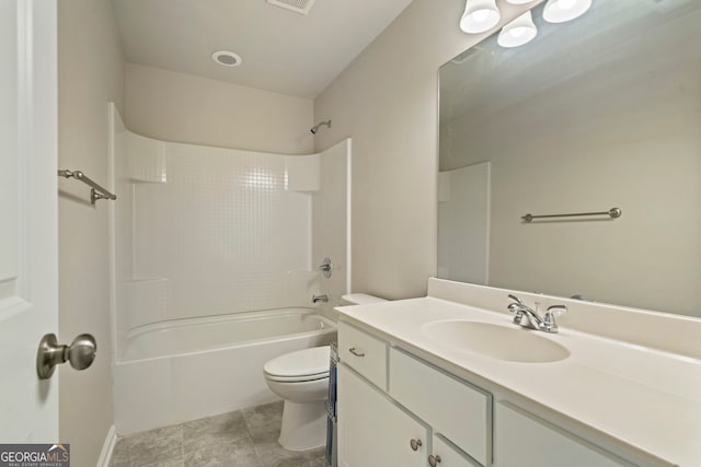 4650 Pleasant Woods Dr, Cumming, GA 30028 - full bath with toilet, vanity, and bathing tub / shower combination