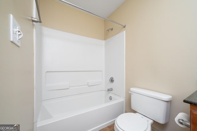 1523 Gadwall Way, Seneca, SC 29678 - full bathroom featuring vanity, toilet, and bathing tub / shower combination