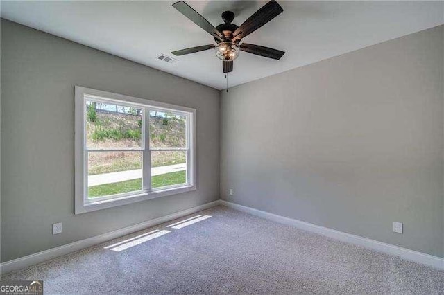 349 Creek Wood Park Dr, Ball Ground, GA 30107 - carpeted empty room with ceiling fan and baseboards