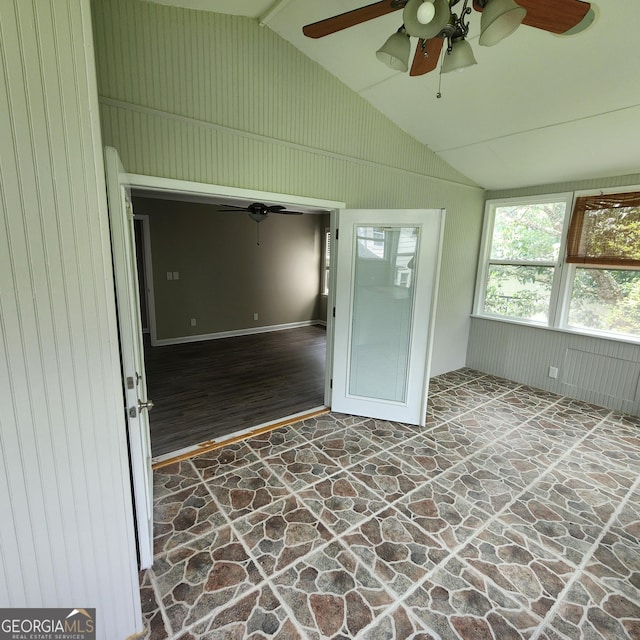 3140 Kipling Dr, Powder Springs, GA 30127 - unfurnished sunroom featuring lofted ceiling