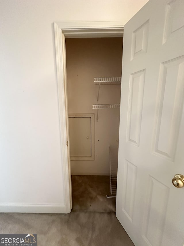 119 E Surry Ct, Athens, GA 30606 - laundry room with carpet flooring and baseboards
