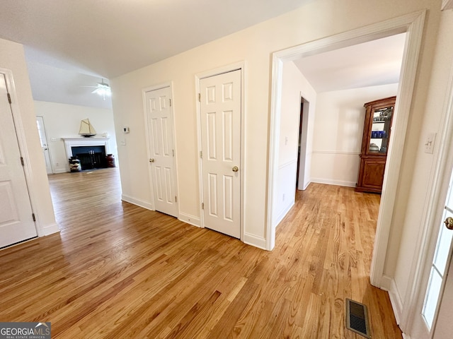 119 E Surry Ct, Athens, GA 30606 - hall featuring light wood finished floors and baseboards