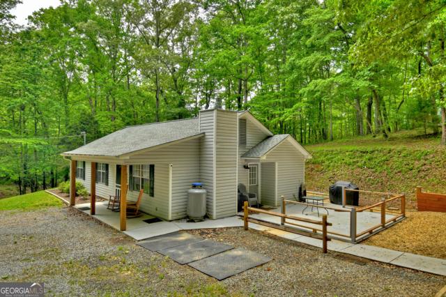 151 Padget Ln, Ellijay, GA 30540 - view of front facade with a patio area and a chimney