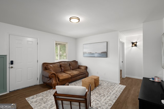 3142 Chamblee Gap Rd, Cumming, GA 30040 - living area with dark wood-type flooring