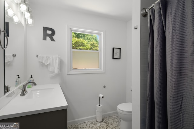 3142 Chamblee Gap Rd, Cumming, GA 30040 - full bath with vanity and a shower with shower curtain