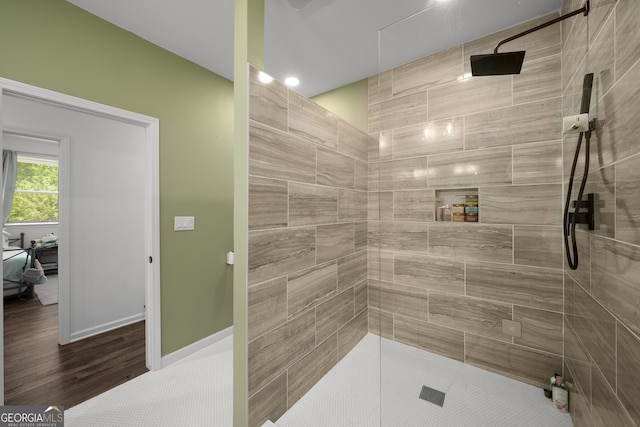 3142 Chamblee Gap Rd, Cumming, GA 30040 - bathroom with a tile shower