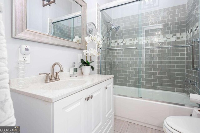 791 E Main St, Canton, GA 30114 - full bath with vanity and shower / bath combination with glass door