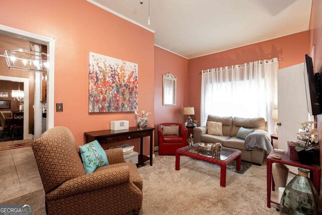 791 E Main St, Canton, GA 30114 - living area with a chandelier