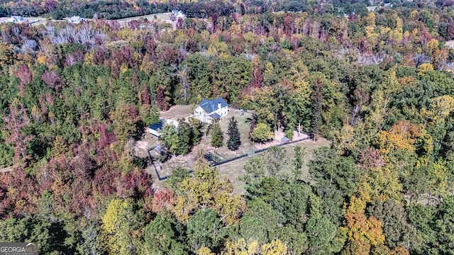 979 Rowe Rd, Senoia, GA 30276 - aerial overview of property's location featuring a heavily wooded area