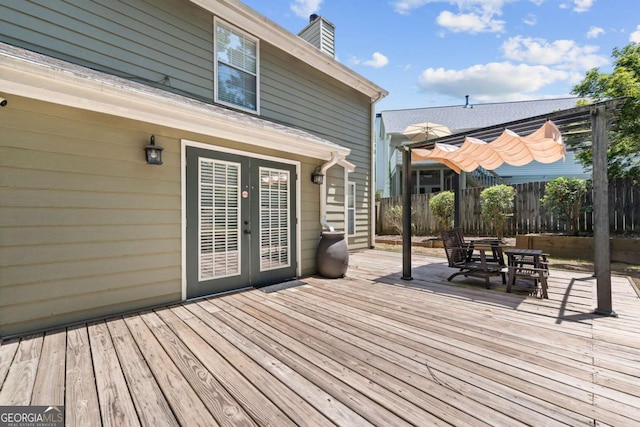 850 Long Branch Cir, Sugar Hill, GA 30518 - wooden terrace featuring french doors