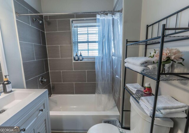1764 Spring Ave, East Point, GA 30344 - bathroom with shower / bath combo and vanity