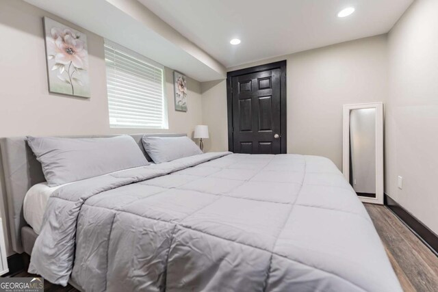 1764 Spring Ave, East Point, GA 30344 - bedroom featuring wood finished floors and recessed lighting