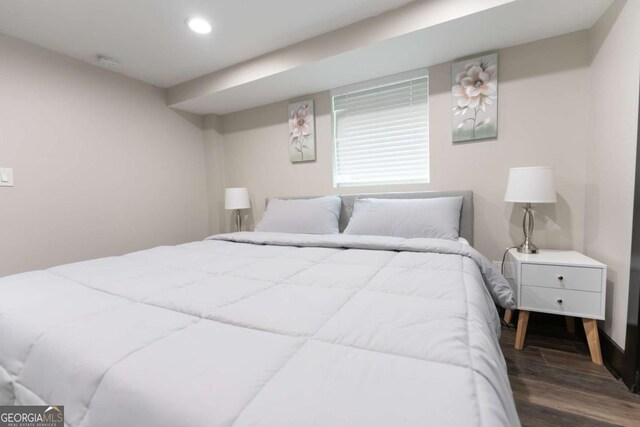 1764 Spring Ave, East Point, GA 30344 - bedroom with wood finished floors and recessed lighting