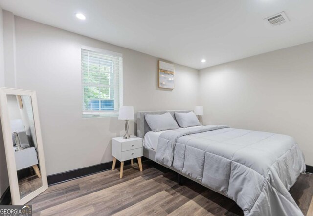 1764 Spring Ave, East Point, GA 30344 - bedroom featuring wood finished floors and recessed lighting