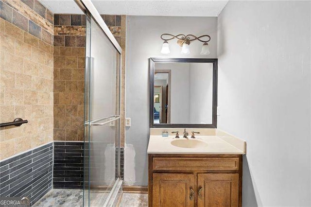 2041 Millspring Way NW, Kennesaw, GA 30152 - bathroom featuring a shower stall and vanity