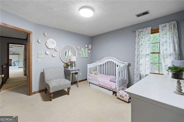 2041 Millspring Way NW, Kennesaw, GA 30152 - carpeted bedroom featuring a textured ceiling and baseboards