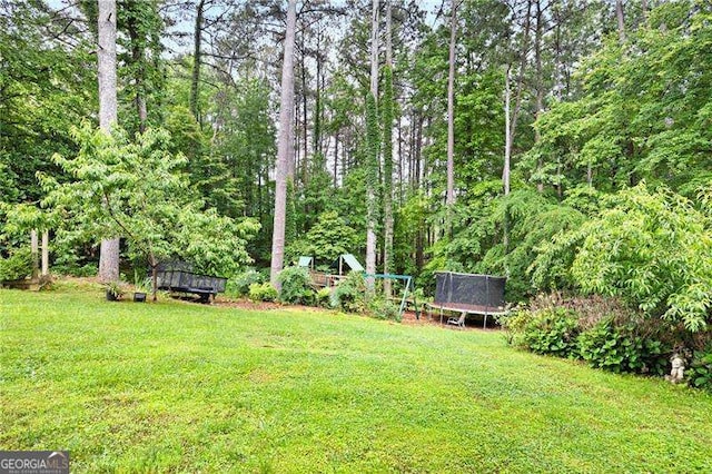 2041 Millspring Way NW, Kennesaw, GA 30152 - view of green lawn with a trampoline