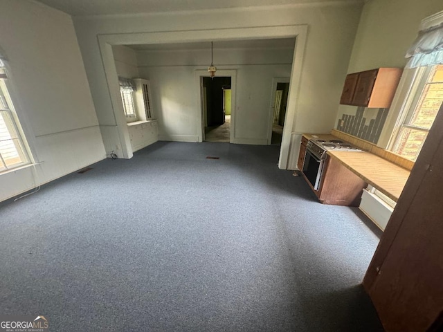 7782 Church St, Bartow, GA 30413 - unfurnished living room featuring carpet flooring