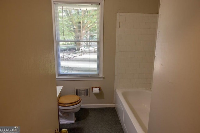 4370 Tradition Ter, Austell, GA 30106 - full bath with toilet, a bathtub, vanity, a shower, and baseboards