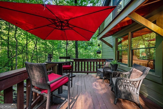 744 Dover Falls Trl, Ellijay, GA 30540 - view of deck