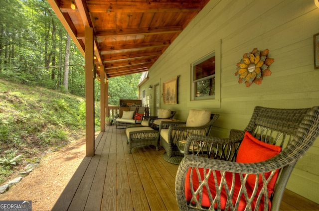 744 Dover Falls Trl, Ellijay, GA 30540 - view of deck
