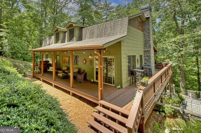 744 Dover Falls Trl, Ellijay, GA 30540 - view of wooden deck