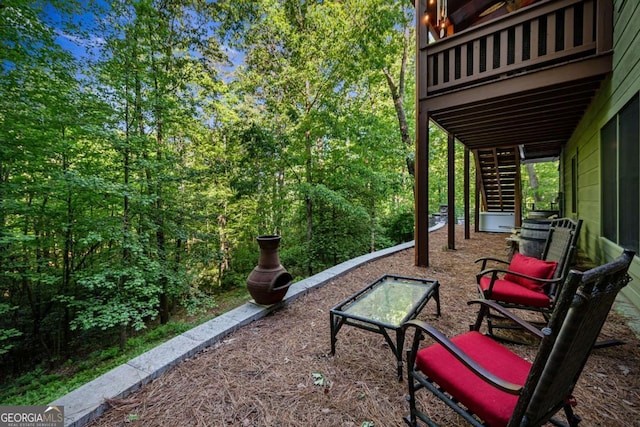 744 Dover Falls Trl, Ellijay, GA 30540 - view of yard with stairs