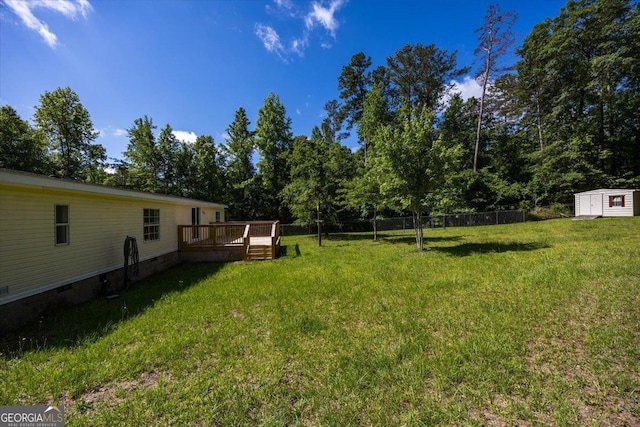 165 Forest Hill Dr, Eatonton, GA 31024 - view of yard with a wooden deck