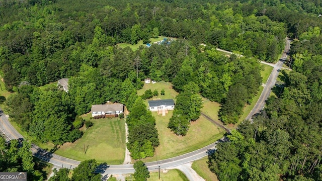 165 Forest Hill Dr, Eatonton, GA 31024 - aerial view of property and surrounding area featuring a forest