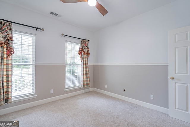 1521 Walthour Rd, Savannah, GA 31410 - unfurnished room featuring a ceiling fan, carpet, and baseboards