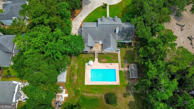 1521 Walthour Rd, Savannah, GA 31410 - drone / aerial view of a pool area