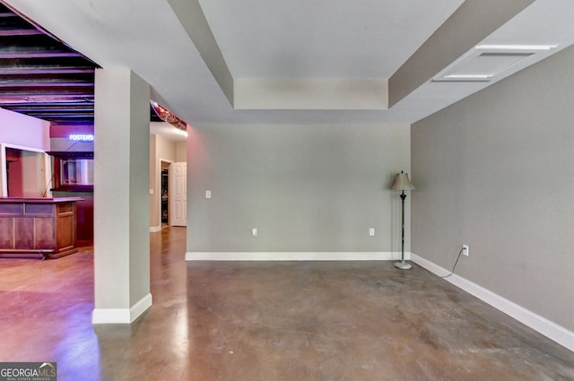 3715 Horizon Ct, Cumming, GA 30041 - unfurnished room featuring finished concrete flooring and a tray ceiling