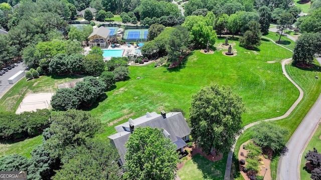 3715 Horizon Ct, Cumming, GA 30041 - aerial view of a pool