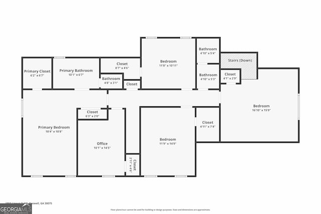1850 Linnet Ct NE, Roswell, GA 30075 - floor plan / room layout