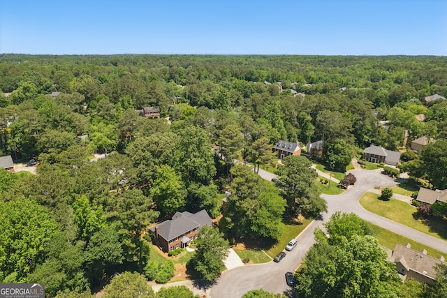 1850 Linnet Ct NE, Roswell, GA 30075 - drone / aerial view of a heavily wooded area