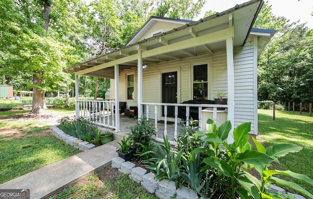 430 Sherwood Cir, Danielsville, GA 30633 - view of front of house with a porch and a front lawn
