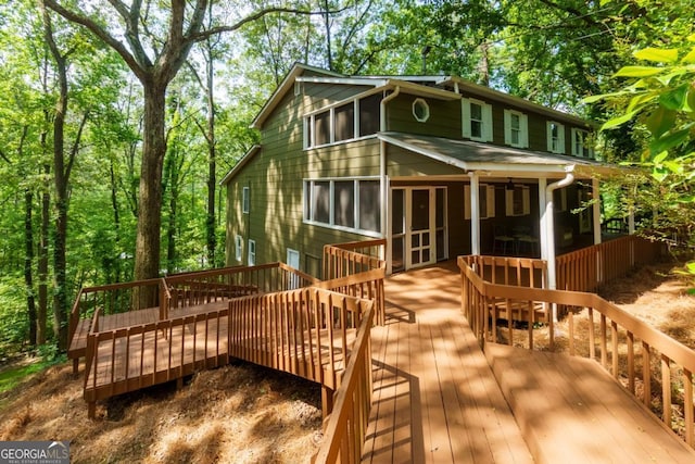 3835 Clubhouse Cir, Gainesville, GA 30501 - back of house with a deck