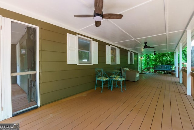3835 Clubhouse Cir, Gainesville, GA 30501 - porch featuring a ceiling fan