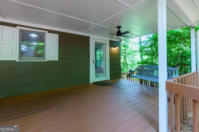 3835 Clubhouse Cir, Gainesville, GA 30501 - porch with a ceiling fan