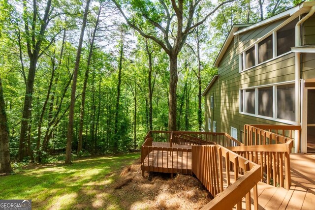 3835 Clubhouse Cir, Gainesville, GA 30501 - view of wooden terrace