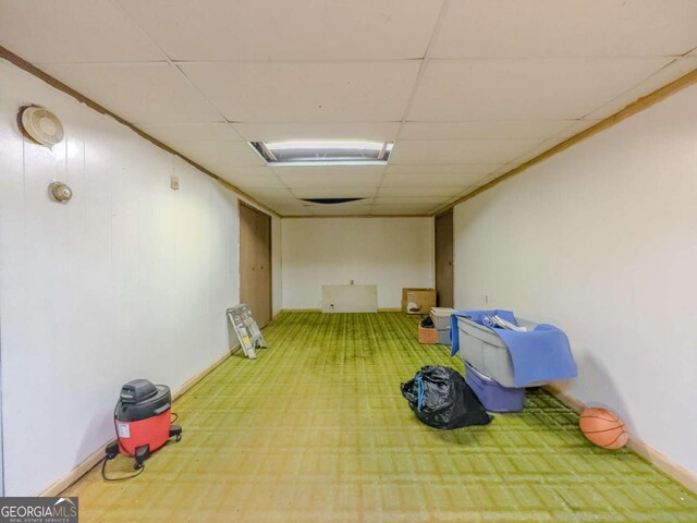 2000 Stone Mountain Lithonia Rd, Lithonia, GA 30058 - interior space with a paneled ceiling and carpet