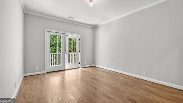 3532 Paces Pl NW, Atlanta, GA 30327 - empty room with crown molding and wood finished floors